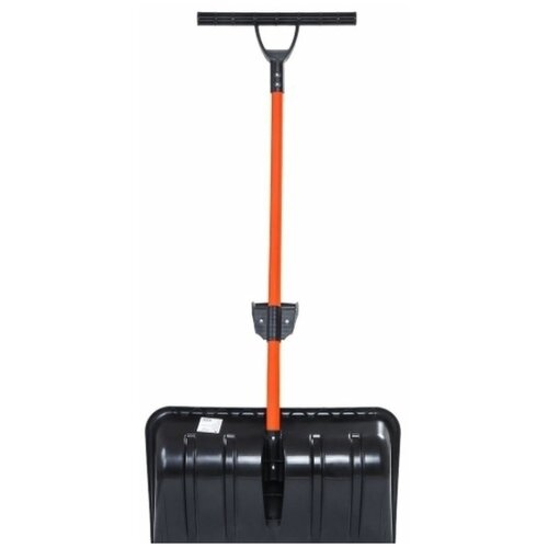 Лопата снегоуборочная, снеговая, скрепер, ковш пластиковый, черенок сталь, для уборки снега, садовая