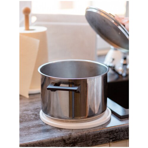 Подставка под горячее из искусственного камня, Природный элемент, диам. 24 см, толщ. 1 см