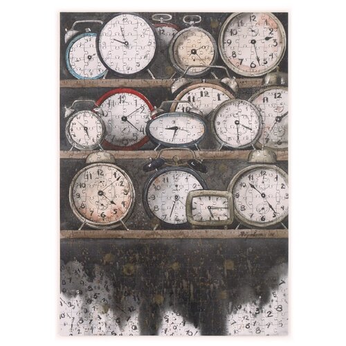 фото Пазлы деревянные "время", 504 детали, размер 30*42 см collaba puzzle