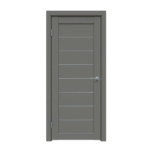 Дверь межкомнатная, Модель 538 ПО, Цвет Медиум грей, Стекло satinato, 900x2000мм, Комплект