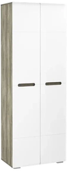 Шкаф для одежды для прихожей BTS Наоми ШК-20, (ШхГхВ): 80.2х46х217.6 см, дуб каньон/белый глянец