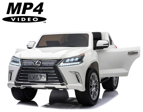 Dake Детский электромобиль Lexus LX570 4WD MP4 - DK-LX570-WHITE-MP4