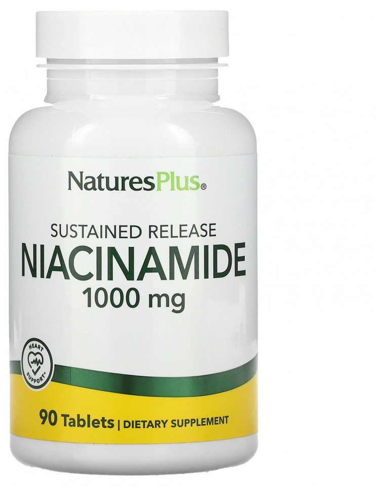 Niacinamide 1000 мг (Ниацинамид) 90 таблеток (Nature's Plus)