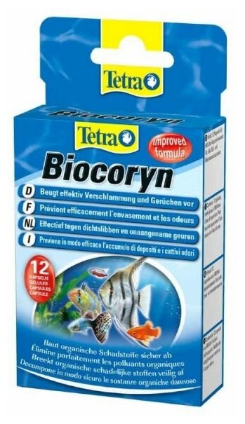 Средство для воды в аквариуме Tetra Biocoryn 12 капс. - фотография № 9