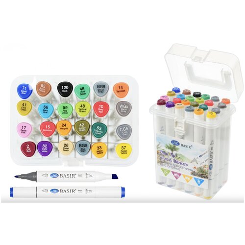 Крепком Basir Набор скетчмаркеров MC-5219-24 ( набор 24 цвета)