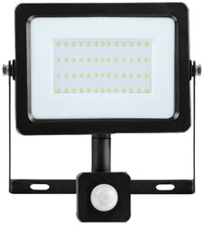 Прожектор Foton Lighting FL-LED Light-PAD SENSOR 50W Black 4200К 4250Лм 50Вт AC220-240В 300г - С датчиком