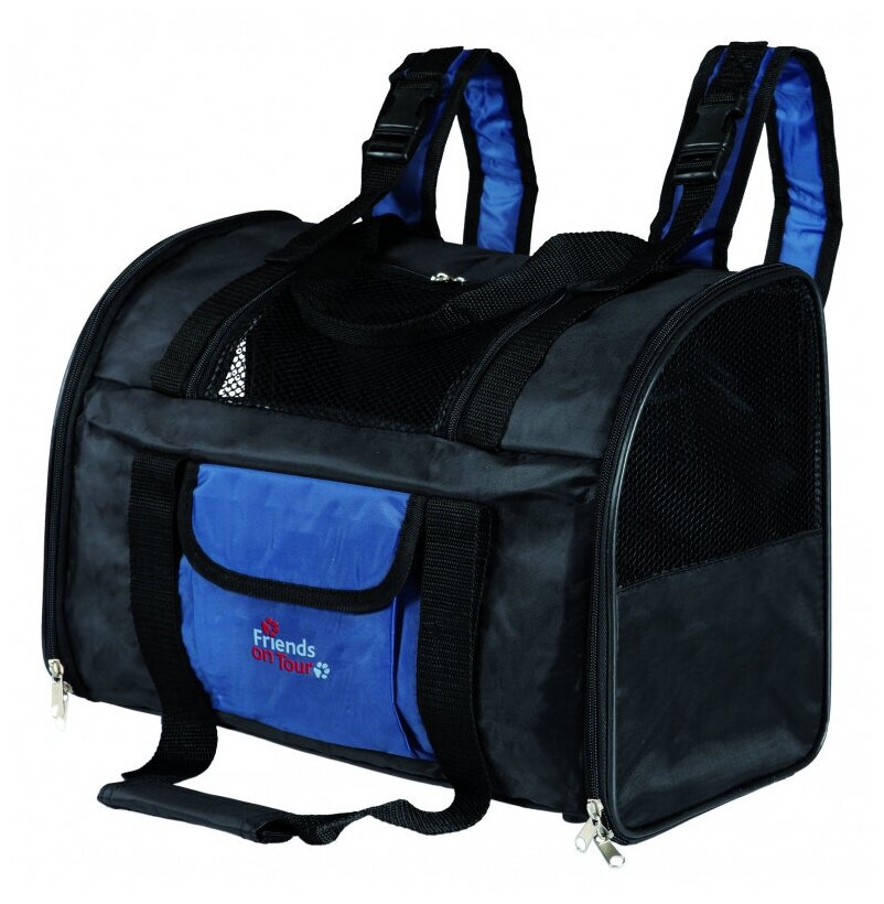 Trixie Трикси Connor сумка-рюкзак для кошек и собак до 8кг черно-синий