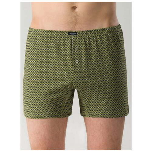 фото Трусы боксеры pelican mub6864, размер l, оливковый (зелёный)