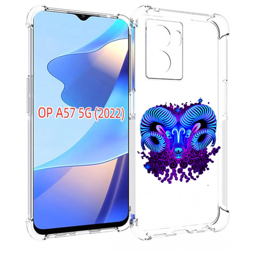 Чехол MyPads знак зодиака овен 2 для OPPO A57 5G(2022) задняя-панель-накладка-бампер чехол mypads ягуар jaguar 2 для oppo a57 5g 2022 задняя панель накладка бампер