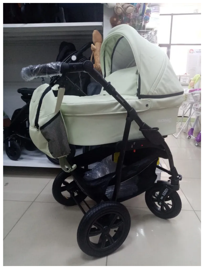 Коляска 3в1 Verdi Sonic Plus soft mint 19, мятный