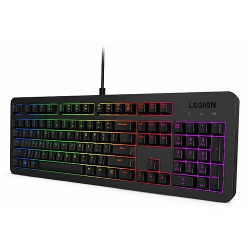 Клавиатура Lenovo Legion K300 механическая красный USB Multimedia for gamer LED подставка для запястий 398600₽
