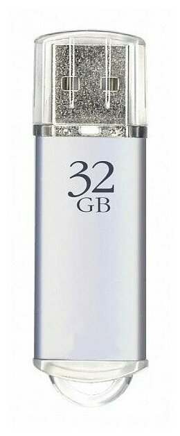 USB Flash Drive SmartBuy V-Cut USB 2.0 32Gb Silver SB32GBVC-S