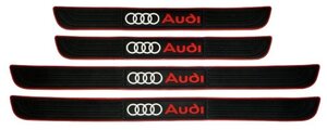 Накладки на пороги Audi универсальные резиновые A3 , A4 , A5 , A6 , Q7 , Q5 , Q3
