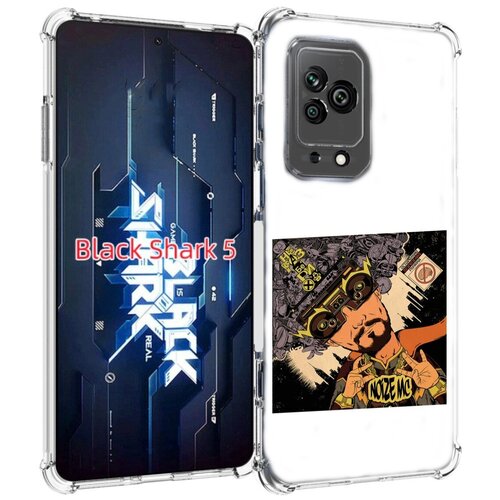 Чехол MyPads Неразбериха Noize MC для Xiaomi Black Shark 5 задняя-панель-накладка-бампер