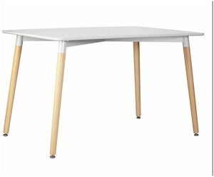 <b>Стол</b> обеденный DOBRIN SERRA WIDE (ножки светлый бук, <b>столешница</b> светло-серая) Доставим, поднимем и с