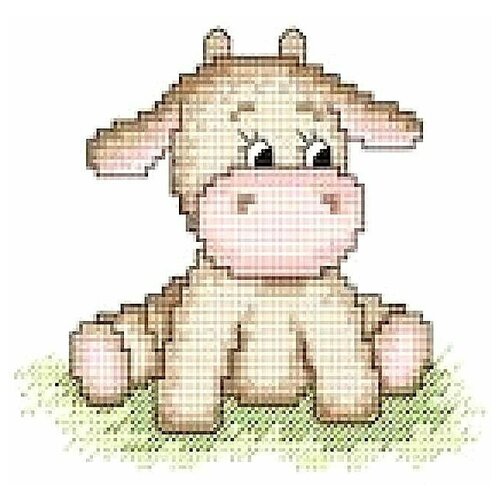 Набор для вышивания Сделано с любовью Гаврюша 16x12 см, Коровы Детские Животные