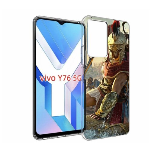 Чехол MyPads Assassin's Creed Odyssey Kassandra мужской для Vivo Y76 5G задняя-панель-накладка-бампер чехол mypads assassin s creed odyssey kassandra мужской для vivo iqoo 11 pro задняя панель накладка бампер