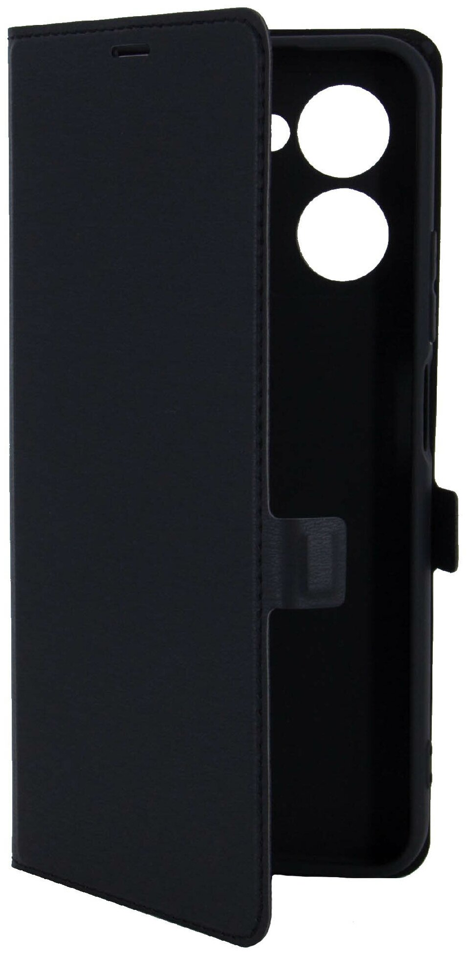 Чехол на Realme C33 (Риалми С33) черный чехол книжка эко-кожа с функцией подставки отделением для карт и магнитами Book case Miuko