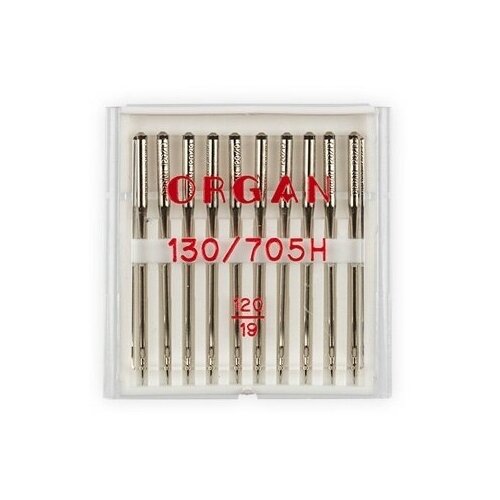 Иглы для швейной машины ORGAN универсальные 10 шт, в пенале, №120