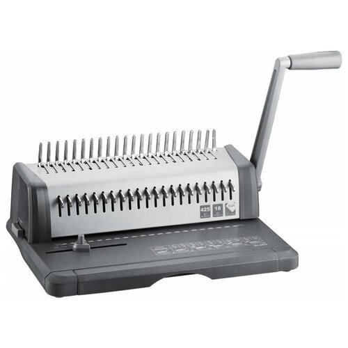 Переплетчик Deli Core E3873 A4/перф.18л.сшив/макс.425л./пластик.пруж. (10-16мм)