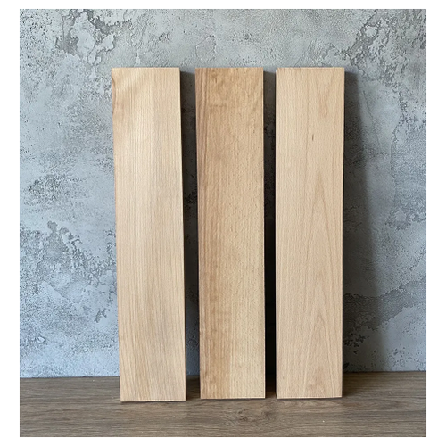 Доска деревянная сухая строганная из бука для творчества и фрезера 50х10х2 см_3 шт