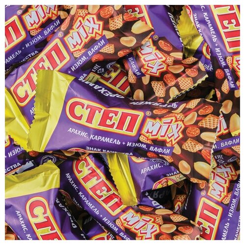 Конфеты шоколадные "Степ Mix", Россия, упаковка мягкий пакет - фотография № 4