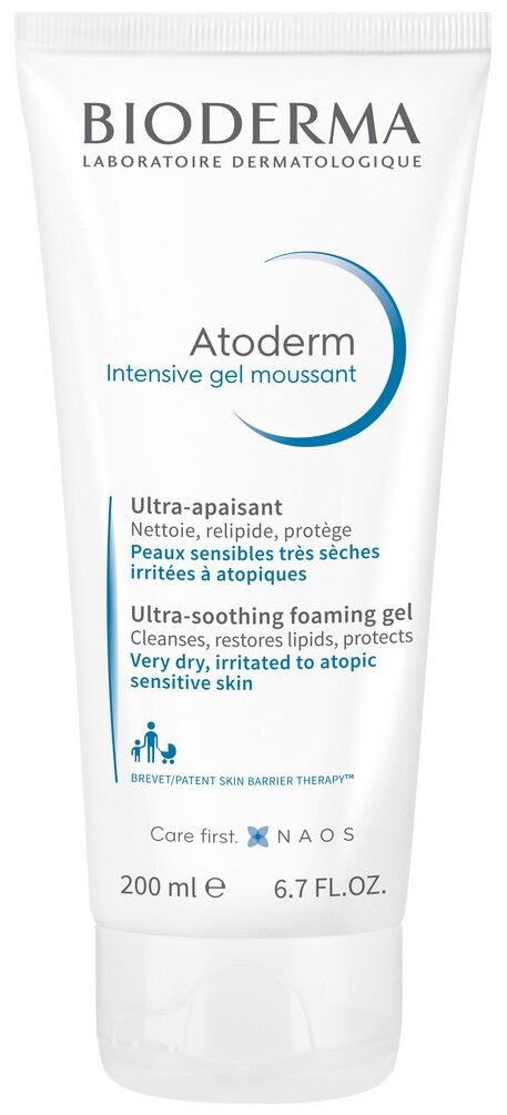 Bioderma гель-мусс для умывания интенсив Atoderm