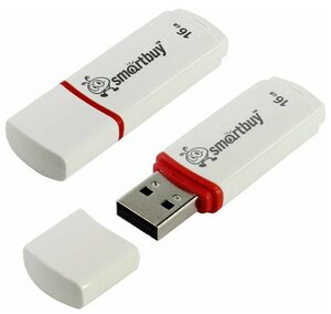 USB Flash накопитель 16Gb SmartBuy Crown White (SB16GBCRW-W)