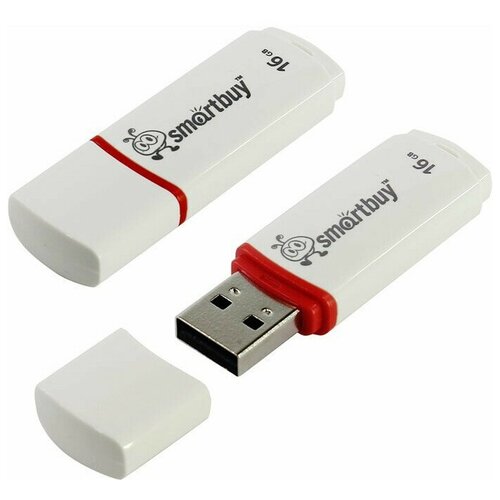 USB Flash Drive 16Gb - Smartbuy Crown White SB16GBCRW-W