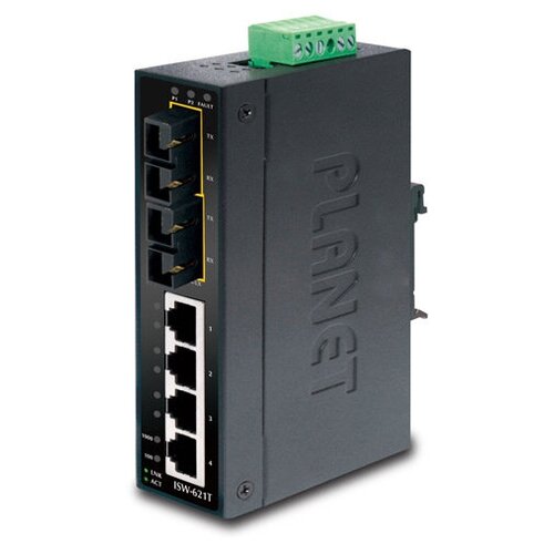 planet ip30 slim type 8 port industrial manageable gigabit ethernet switch 40 to 75 degree c Коммутатор Planet ISW-621TS15