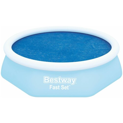 солнечное покрывало для бассейна bestway 58060 bw fast set 244см Покрывало Bestway для бассейна солнечное для D244