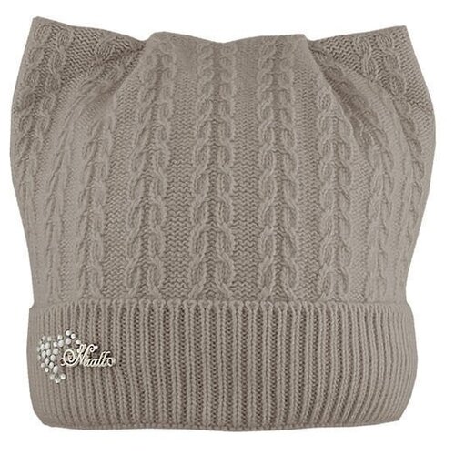 фото Шапка для девочки колосок, цвет бежевый, размер 54-56 mialt