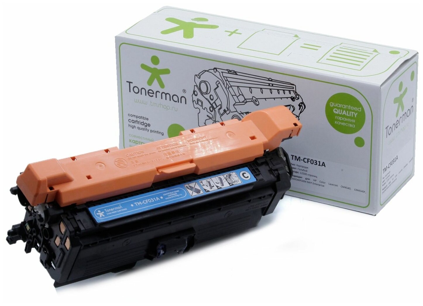 Картридж Tonerman CF031A 646A для HP Color LaserJet CLJ CM4540, CM4540F, CM4540FSKM Enterprise MFP