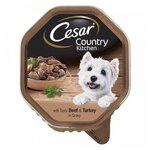 Влажный корм для собак Cesar Country Kitchen, говядина, индейка 150 г - изображение