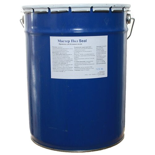 Мастер Пол пропитка Лак для бетона Мастер Пол SEAL химстойкий бесцветный, 10 кг, 20 л