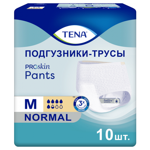 Tena Подгузники-трусы Tena ProSkin Pants Normal Medium, объем талии 80-110 см, 10 шт.