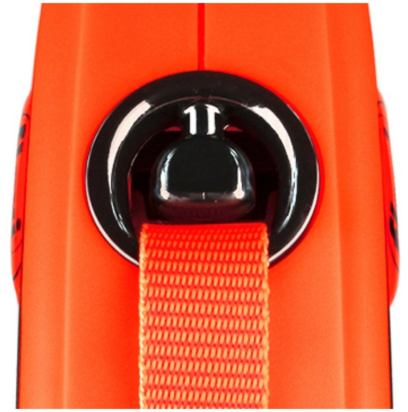 Поводок-рулетка Flexi Xtreme tape L 8 м, 55 кг, черно-оранжевый