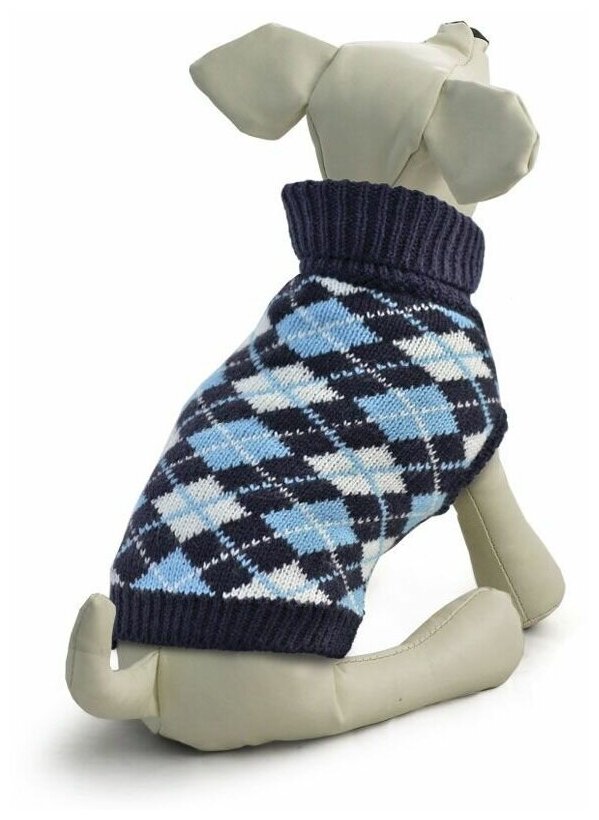 TRIOL свитер для собак Классика темно-синий (M) - фотография № 4