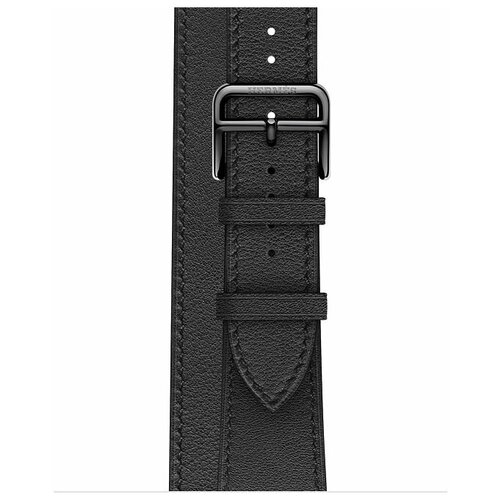 Ремешок Apple Watch Hermès Noir Leather Double Tour из кожи (для корпуса 44/45 мм)