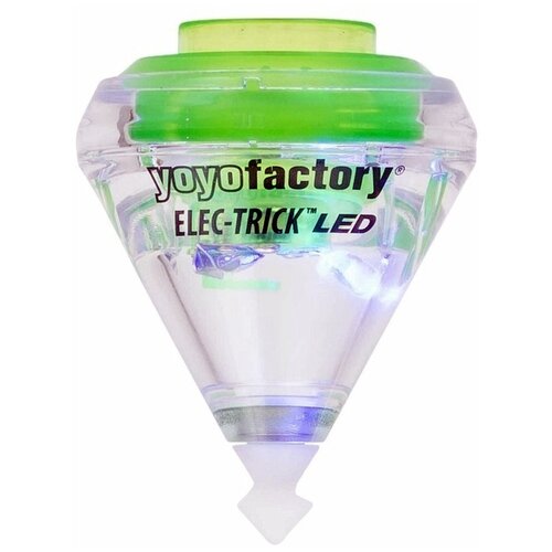 Игрушка-антистресс YoYo Factory Elec-Trick LED, прозрачный/салатовый