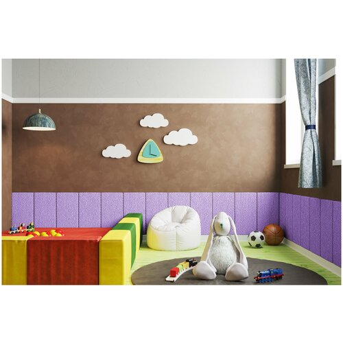 Мягкие стены детской Cabrio Violet 30х60 см 2 шт.