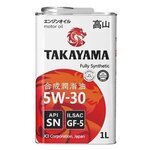 Моторное масло TAKAYAMA 5W-30 API SN Синтетическое 1л - изображение