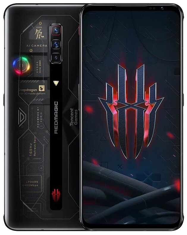 Смартфон Nubia Red Magic 6S Pro 256Gb 16Gb черный 3G 4G 2Sim 6.8" AMOLED 1080x2400 And11 64Mpix 802.