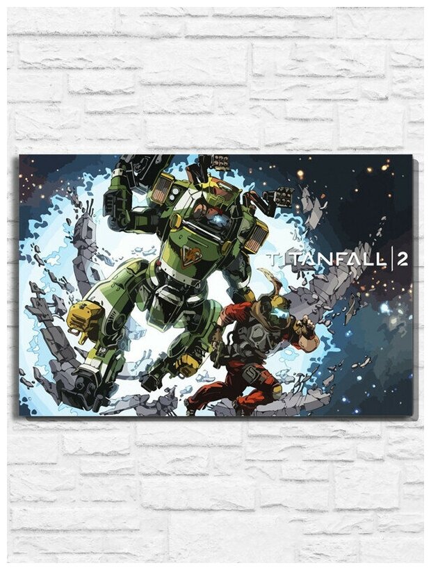 Картина по номерам на холсте игра Titanfall 2 (PS Xbox PC Switch) - 9991 Г 60x40
