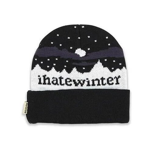 фото Шапка-бини i hate winter reason