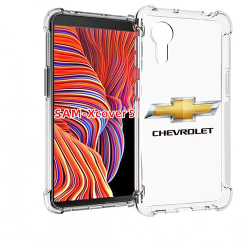 Чехол MyPads сhevrolet-3 мужской для Samsung Galaxy Xcover 5 задняя-панель-накладка-бампер