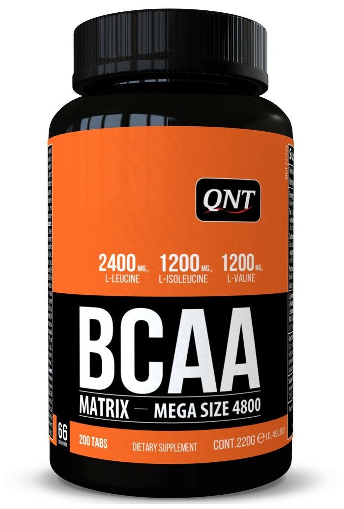 BCAA 2:1:1 QNT Matrix BCAA 4800 2:1:1 200 таблеток, Нейтральный