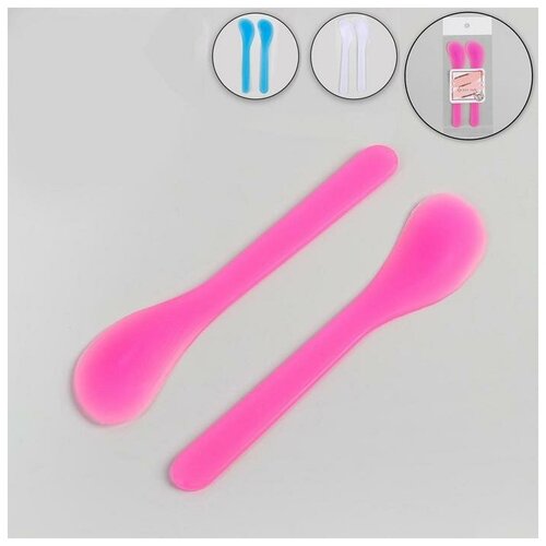 Шпатели для депиляции пластиковые 13 3 см 2 шт цвет микс 209₽