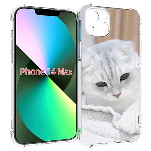 Чехол MyPads кошка чаузи для iPhone 14 Plus (6.7) задняя-панель-накладка-бампер чехол mypads кошка чаузи для iphone 14 plus 6 7 задняя панель накладка бампер