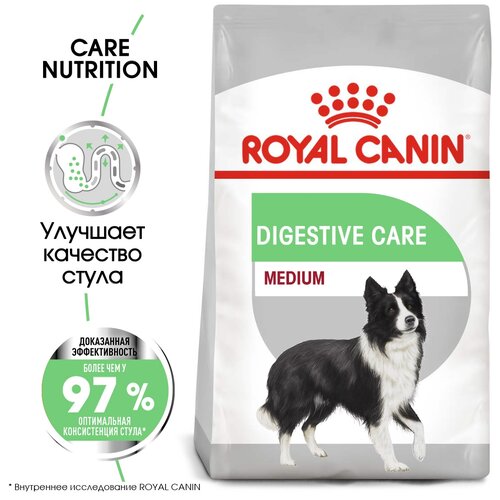 royal canin medium digestive care для взрослых собак всех пород при чувствительном пищеварении 12 кг Корм для взрослых собак Royal Canin Medium Digestive Care (Медиум Дайджестив Кэа) сухой для средних пород с чувствительным пищеварением, 3 кг